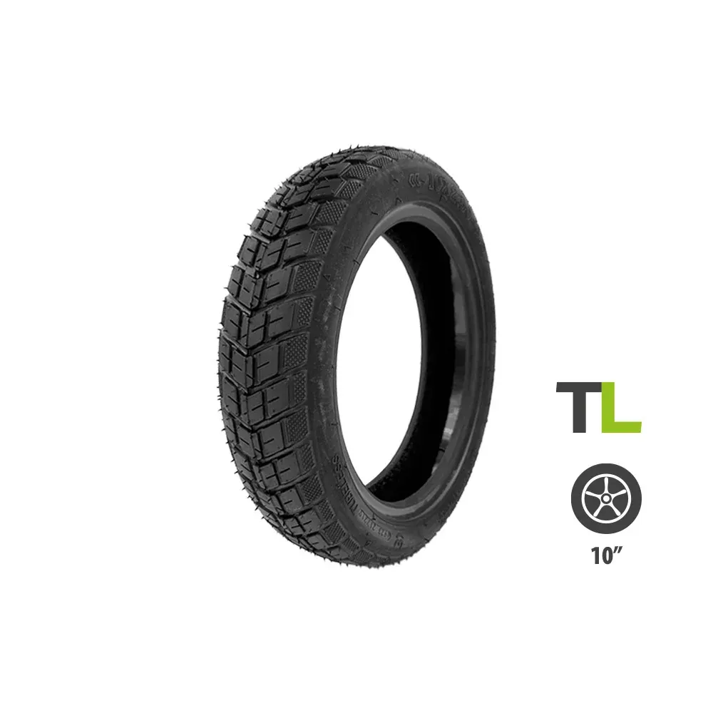 Pneu Semi Offroad Tubeless avec Gel Anticrevaison 10x2.50-6.5 pour Trottinette Électrique