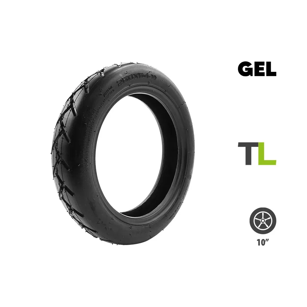 Pneu Tubeless 250x54 Avec Gel Anti-Crevaison pour Trottinette Électrique Xiaomi Scooter 4