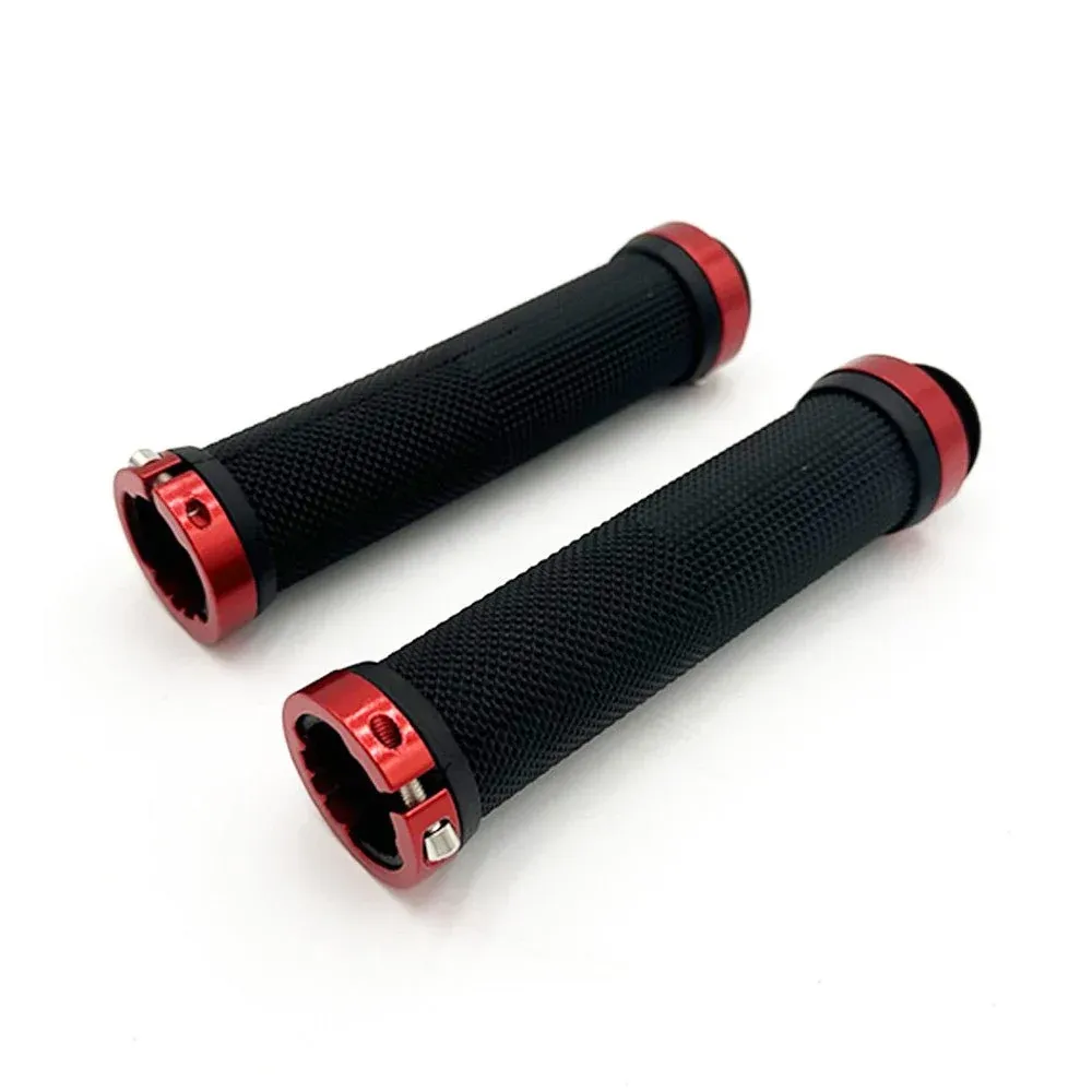 Poignées de Guidon avec Embouts Rouges pour Trottinette Électrique
