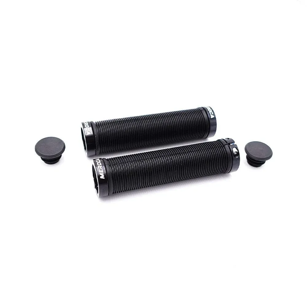 Poignées en Silicone Noires Meroca pour Trottinette Électrique