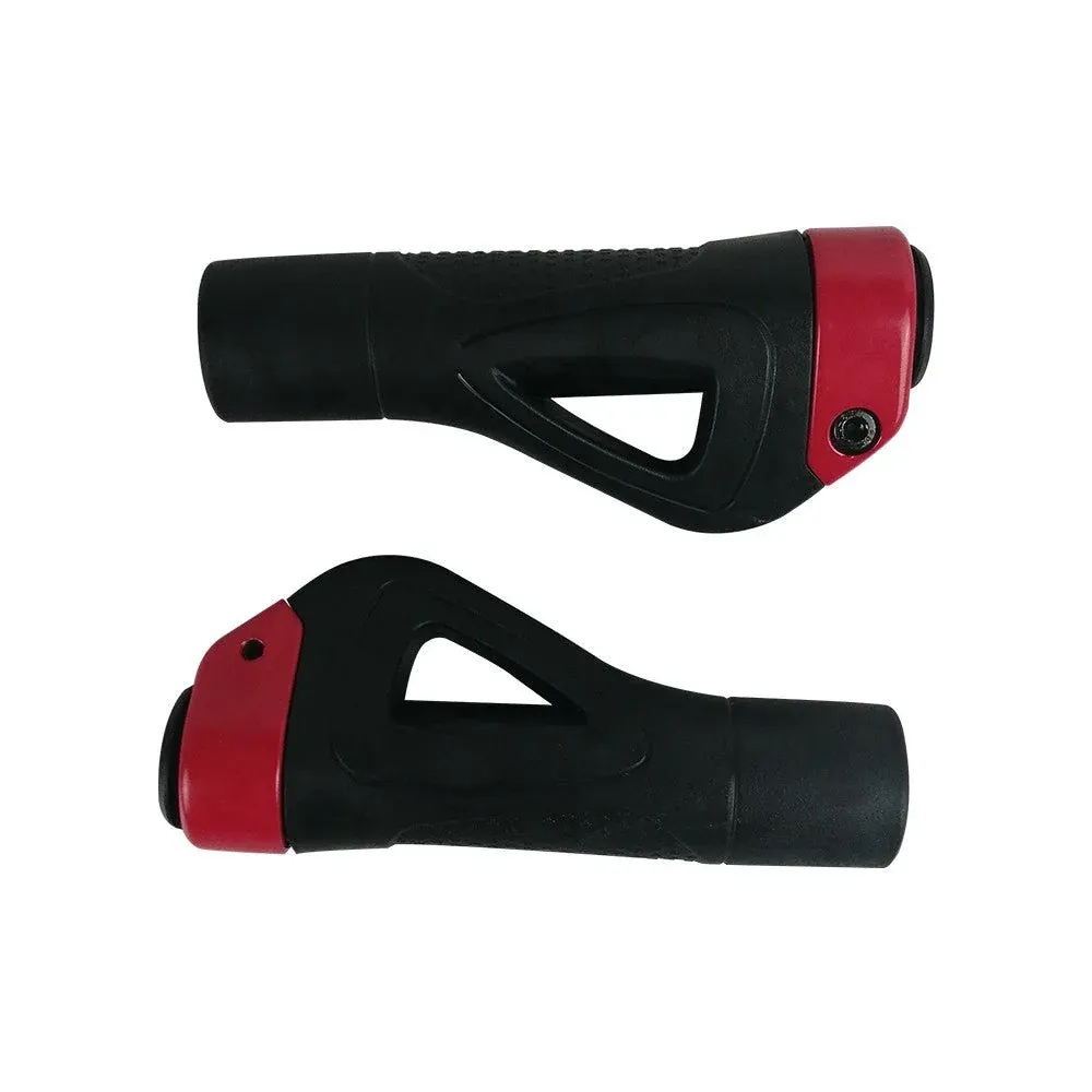 Poignées Ergonomiques V2 par Paire avec Embout Rouge (Gamme Z)