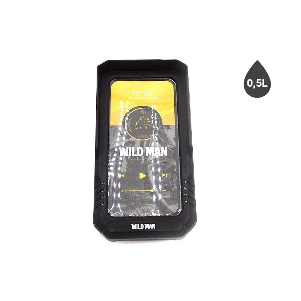 Sacoche Support Téléphone Fixe 0,5L IPX6 Wildman pour Vélo et Trottinette Électrique
