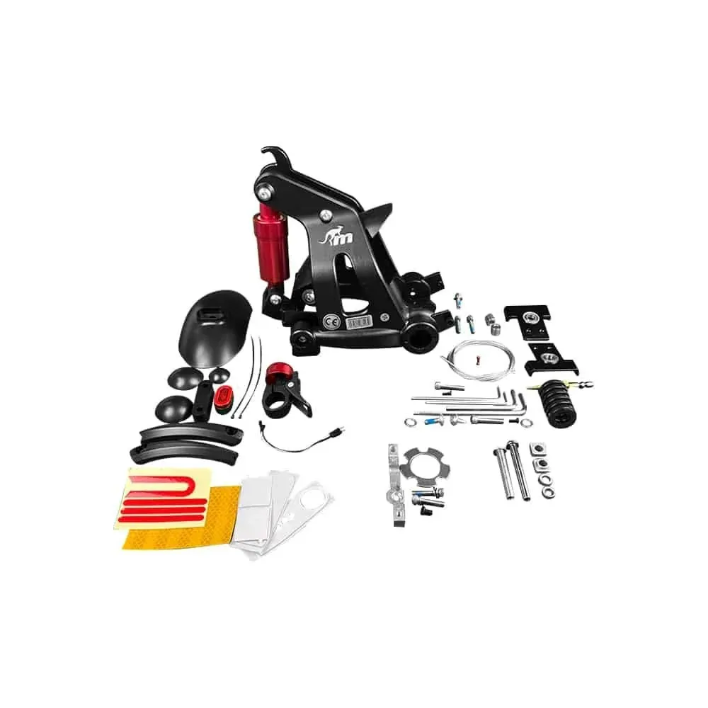 Suspension Arrière Monorim Noire et Rouge pour Trottinette Électrique Xiaomi